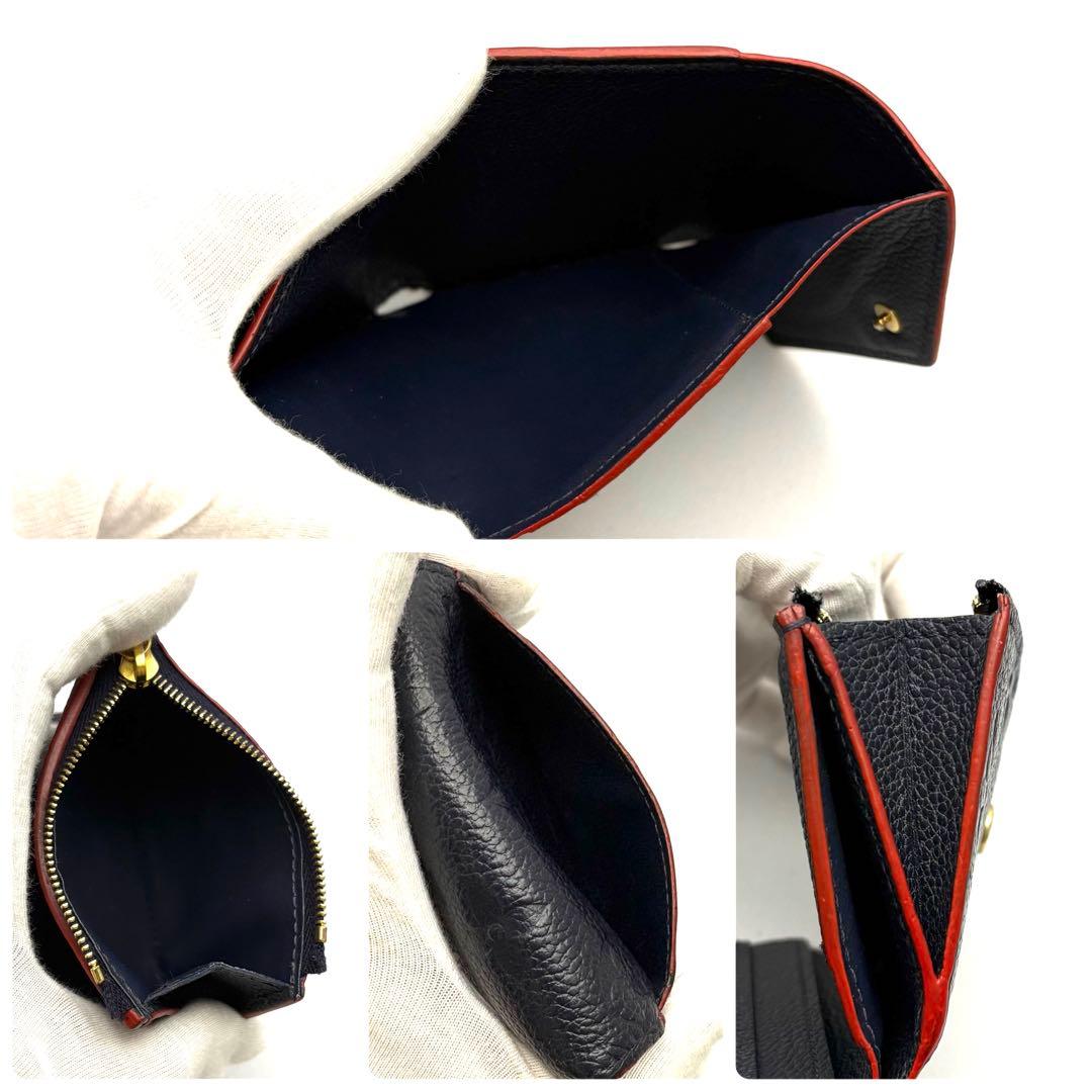 現行✨ルイヴィトン アンプラント ポルトフォイユ ゾエ 三つ折り財布 ミニ　紺