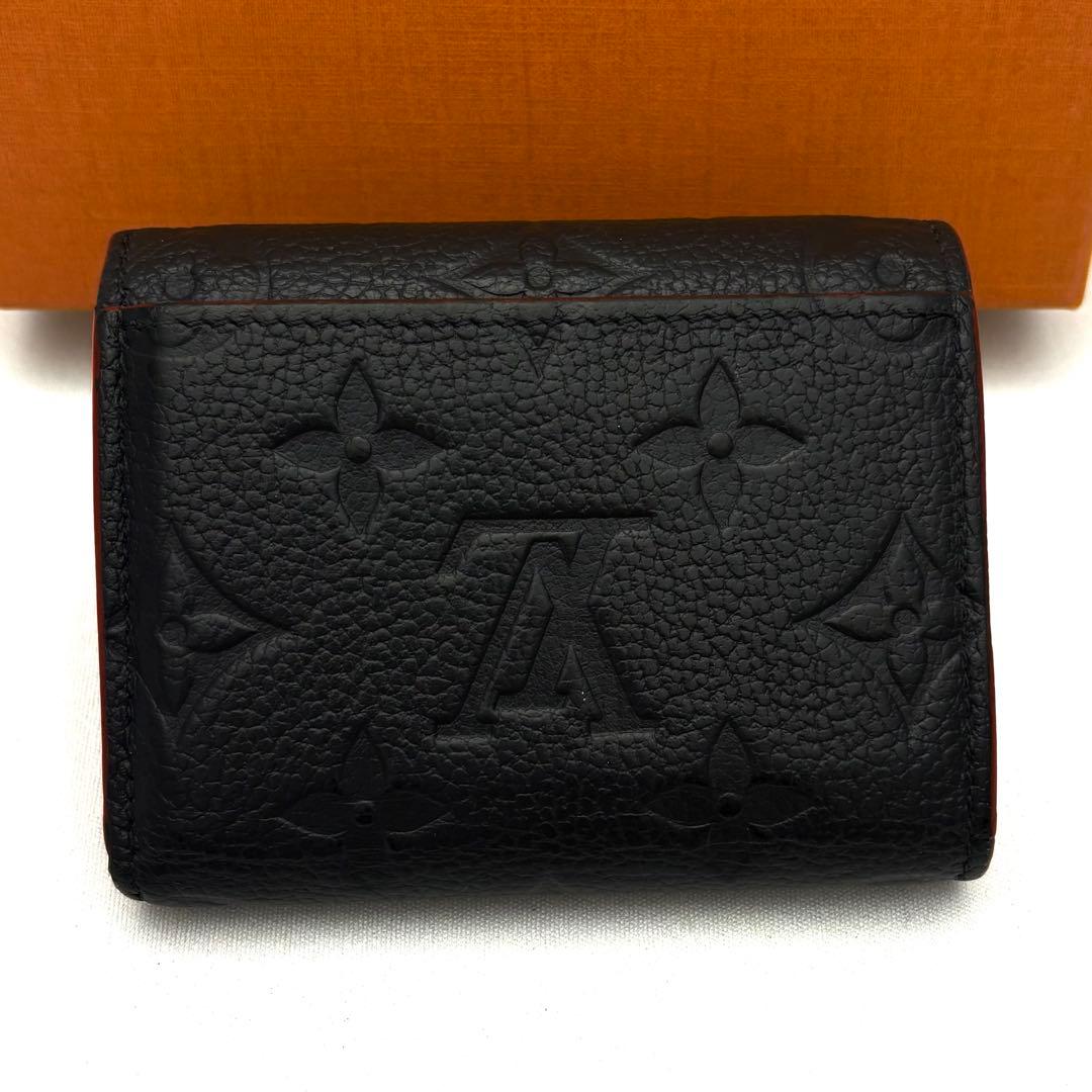 現行✨ルイヴィトン アンプラント ポルトフォイユ ゾエ 三つ折り財布 ミニ　紺