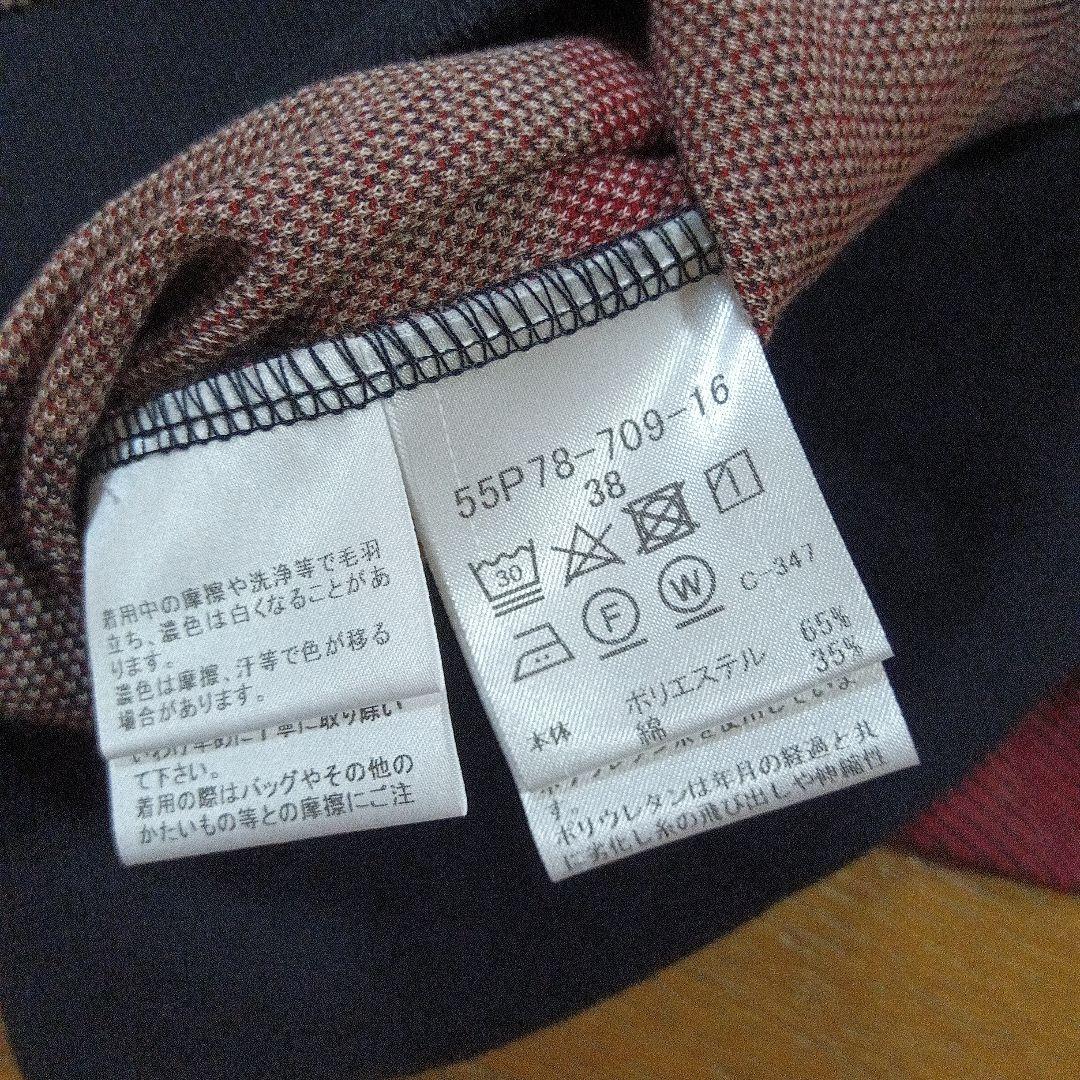 新品　ブルーレーベル　クレストブリッジ 　赤系チェックパーカー 38 バーバリー