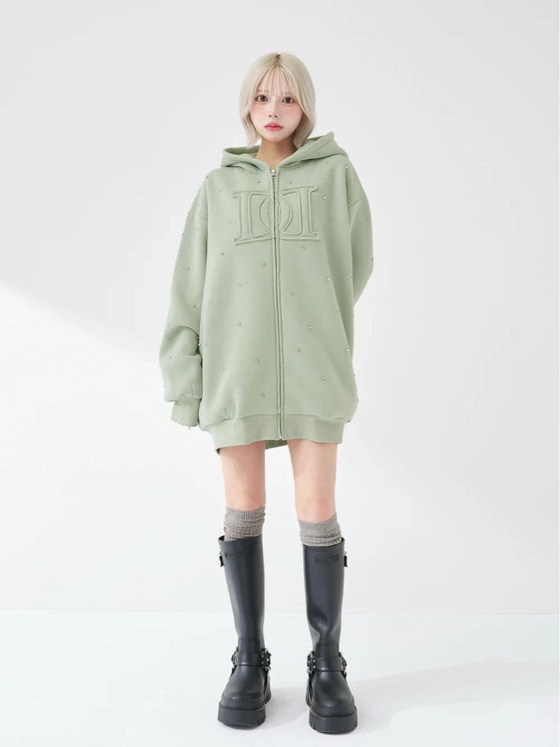 Darich ダーリッチ DDロゴビジュージップパーカー MNT ミント