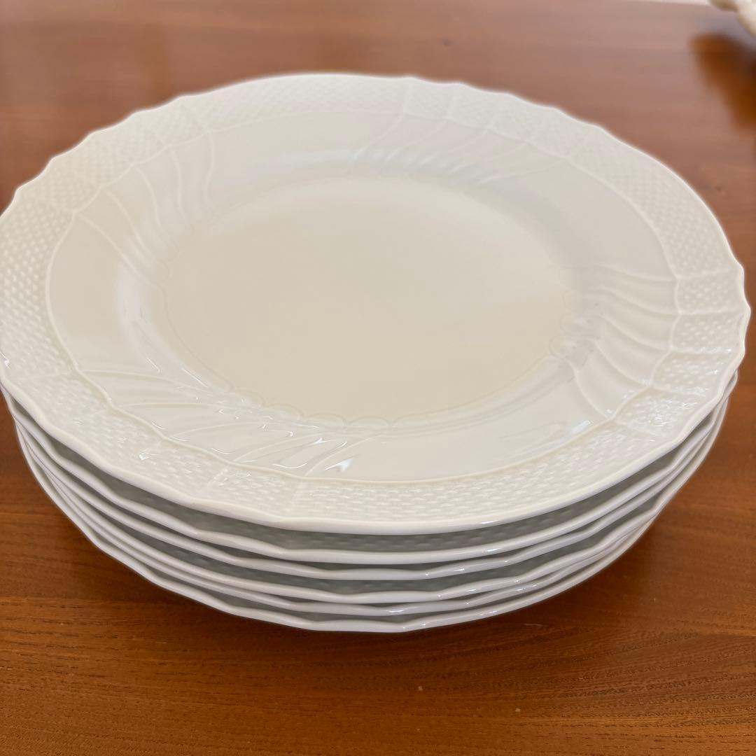 【新品未使用】リチャードジノリ ベッキオホワイト プレート 約26.5cm 6枚