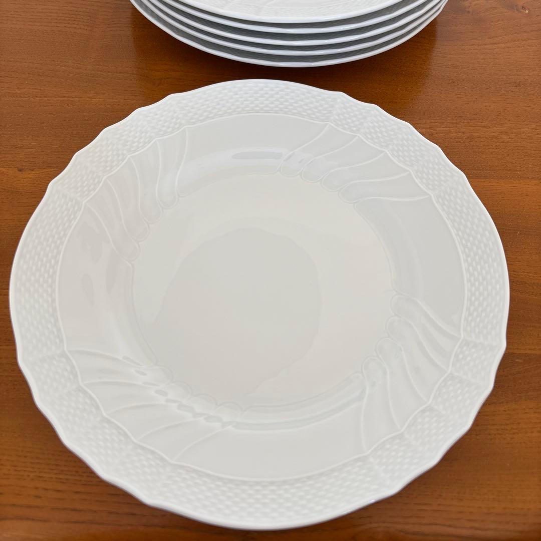 【新品未使用】リチャードジノリ ベッキオホワイト プレート 約26.5cm 6枚