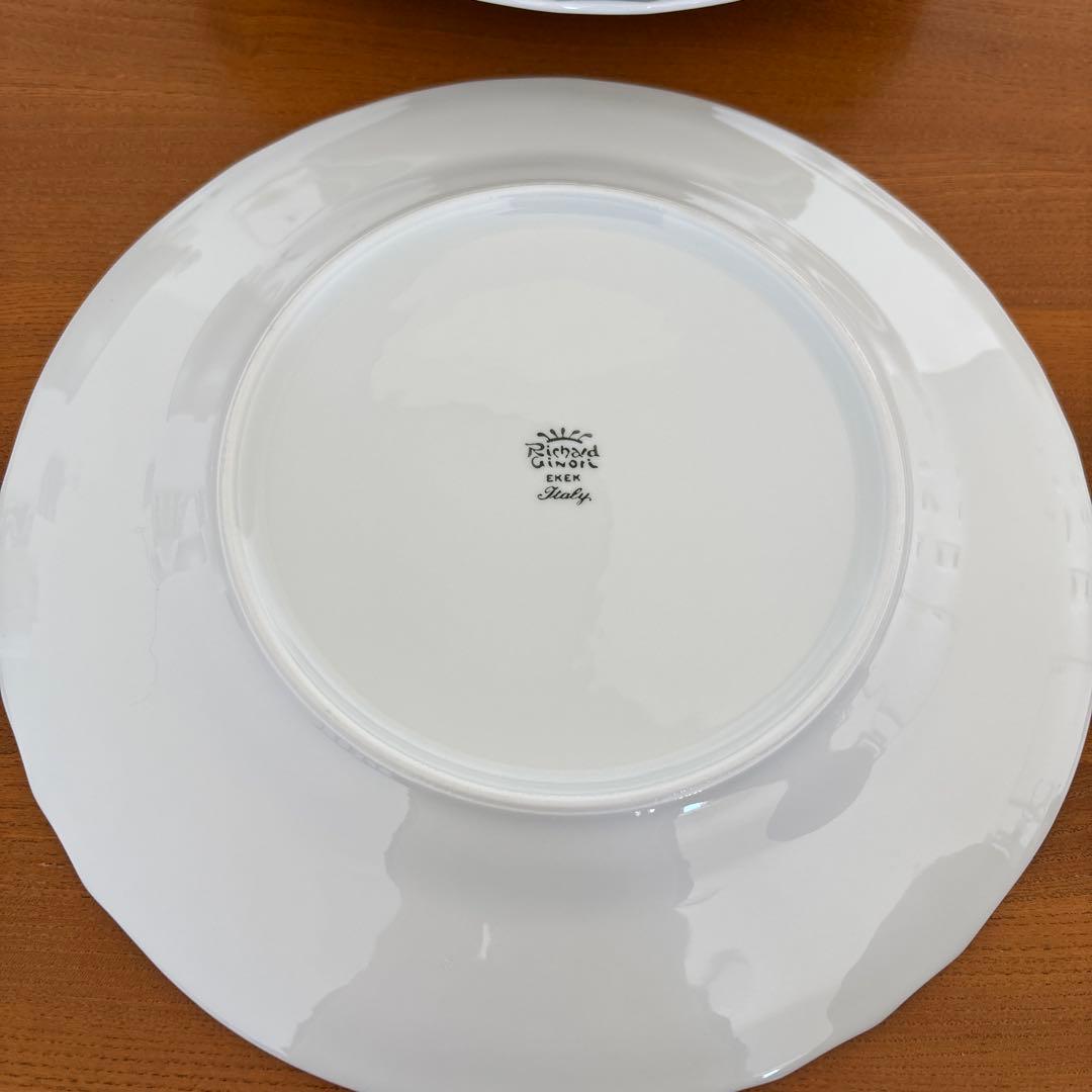 【新品未使用】リチャードジノリ ベッキオホワイト プレート 約26.5cm 6枚