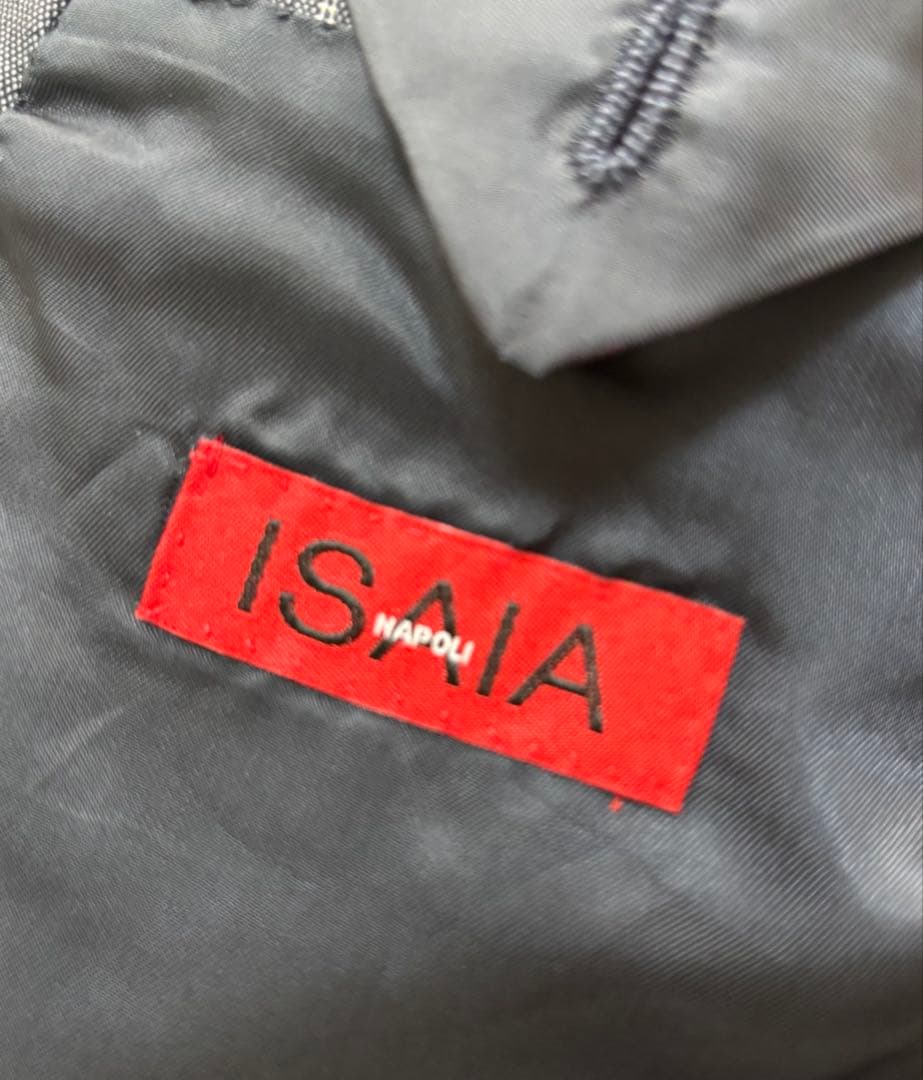 ISAIA 高級スーツセットアップ　ストライプ　大きいサイズ　XL