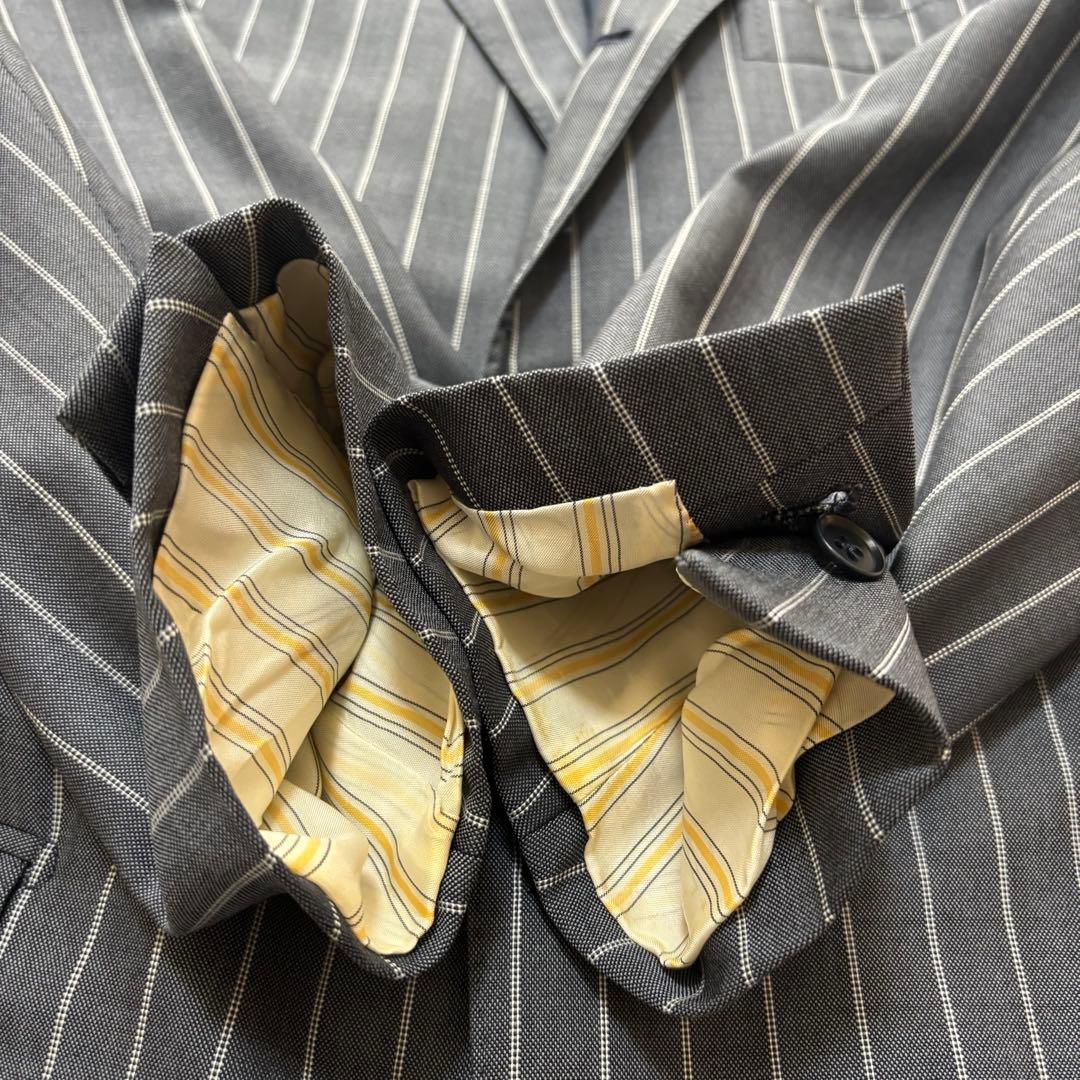 ISAIA 高級スーツセットアップ　ストライプ　大きいサイズ　XL