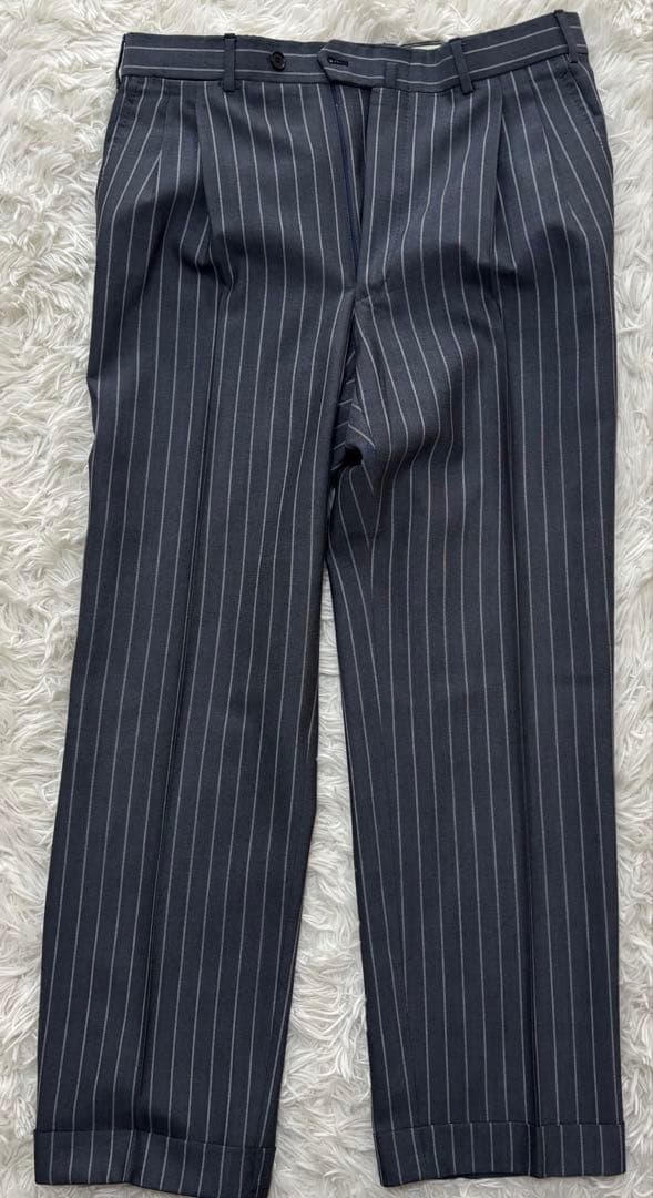 ISAIA 高級スーツセットアップ　ストライプ　大きいサイズ　XL