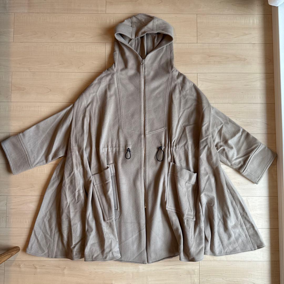 HOUSE OF LOTUS カシミヤ混ビーバーポンチョ