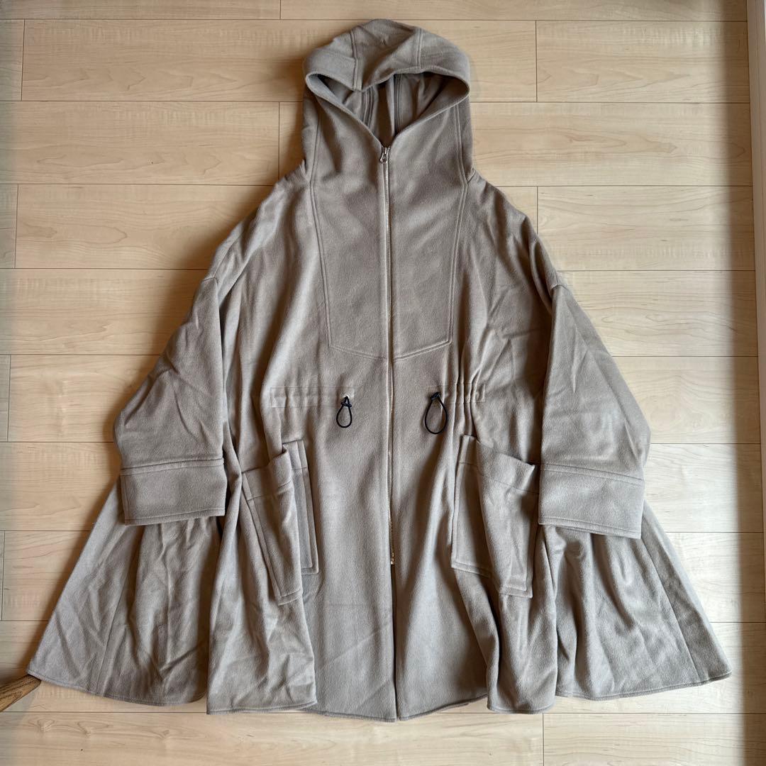 HOUSE OF LOTUS カシミヤ混ビーバーポンチョ