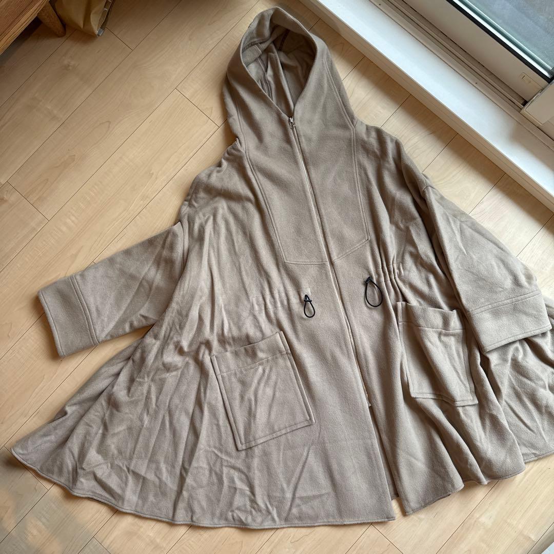 HOUSE OF LOTUS カシミヤ混ビーバーポンチョ