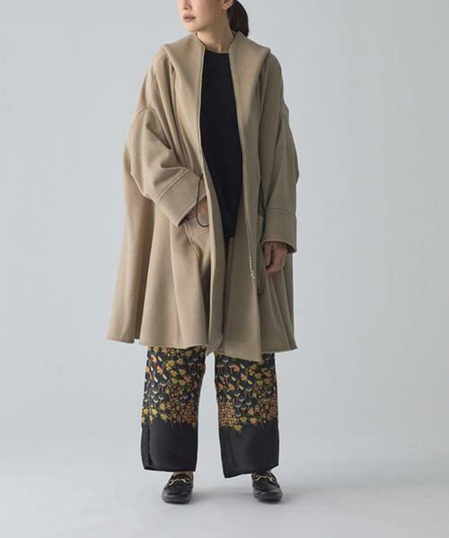 HOUSE OF LOTUS カシミヤ混ビーバーポンチョ