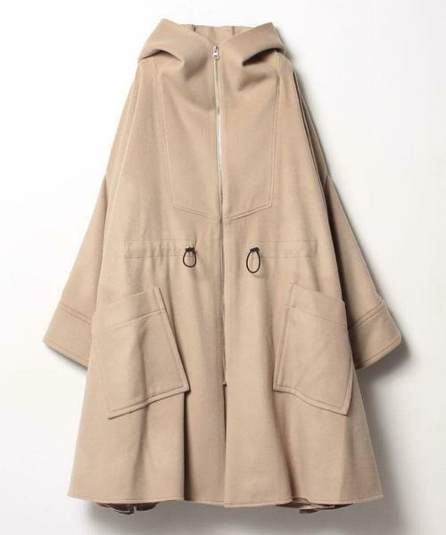 HOUSE OF LOTUS カシミヤ混ビーバーポンチョ