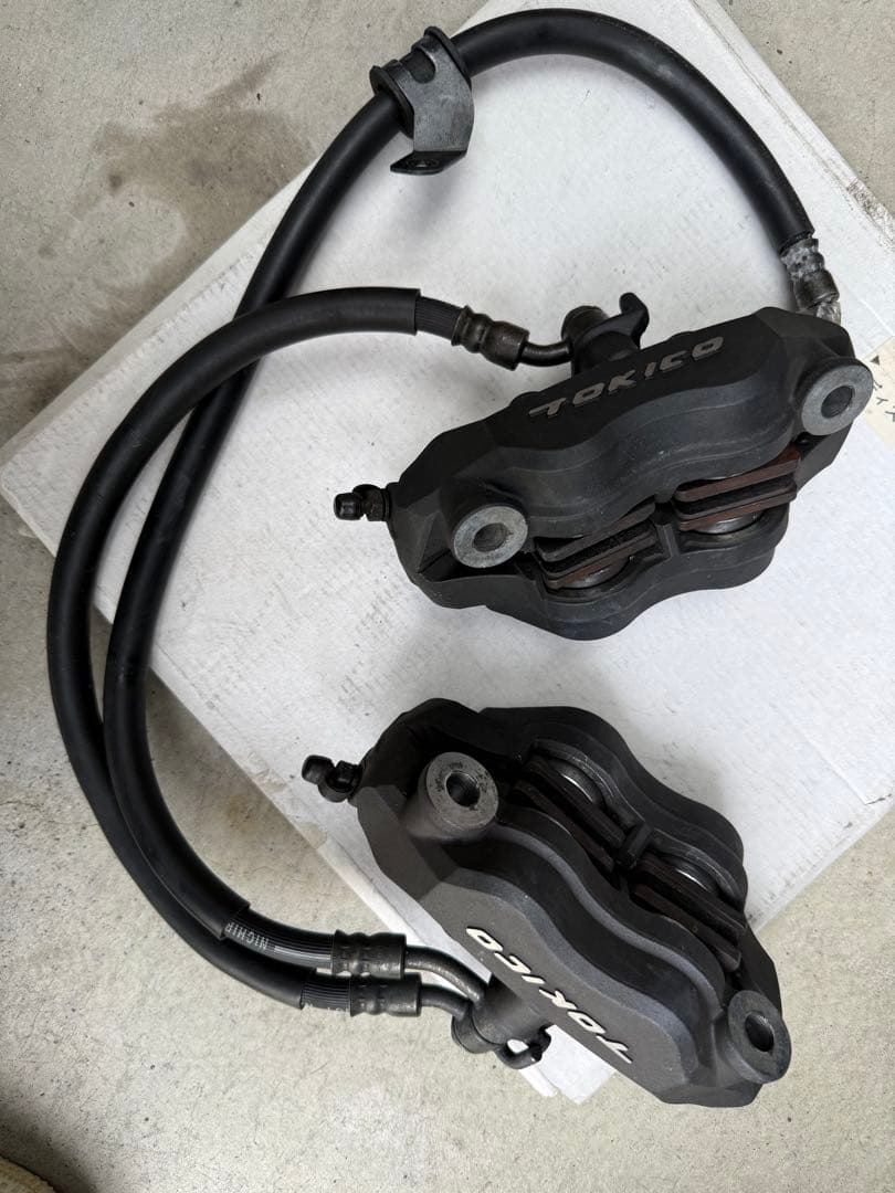 ZX-10R 2006年製 純正キャリパー ブレーキパット、ブレーキホース付