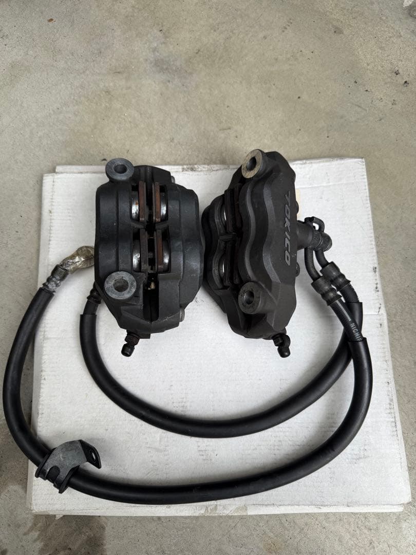 ZX-10R 2006年製 純正キャリパー ブレーキパット、ブレーキホース付