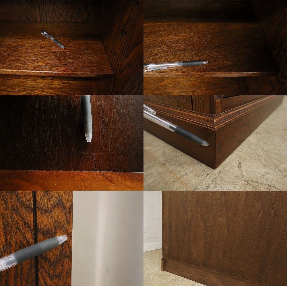 【よし！】高級！三越家具【ブルージュ】ステンドグラス食器棚・カップボード