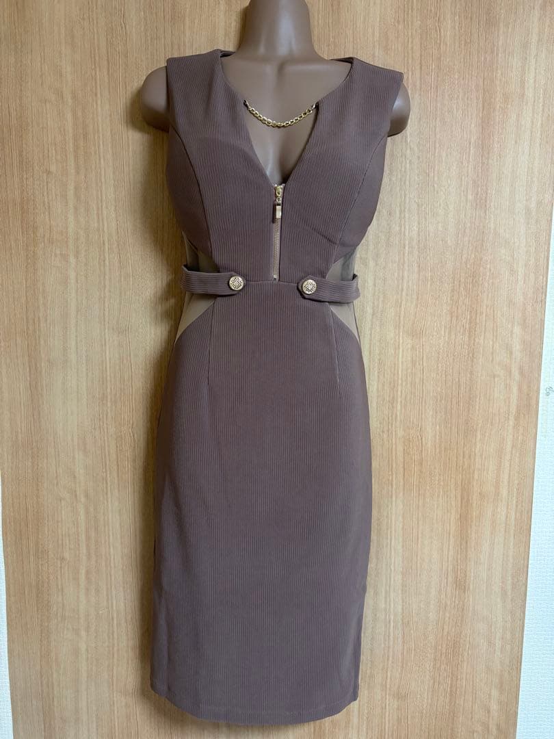 ウエストシアー✖️バストチェーンミディアムドレスbrS