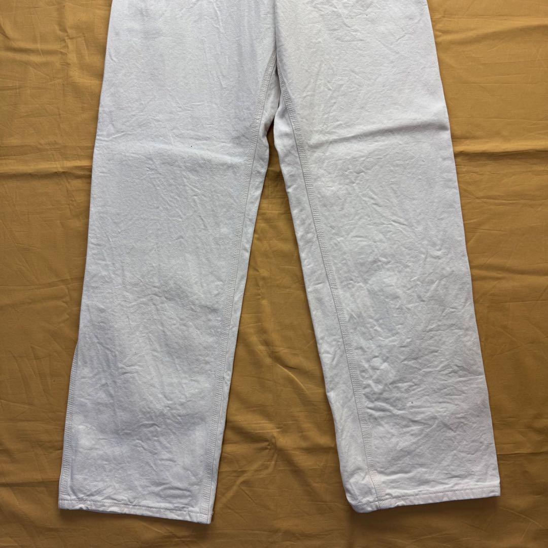 80s 90s carhartt USA製　ペインターパンツ　ホワイト　きなり