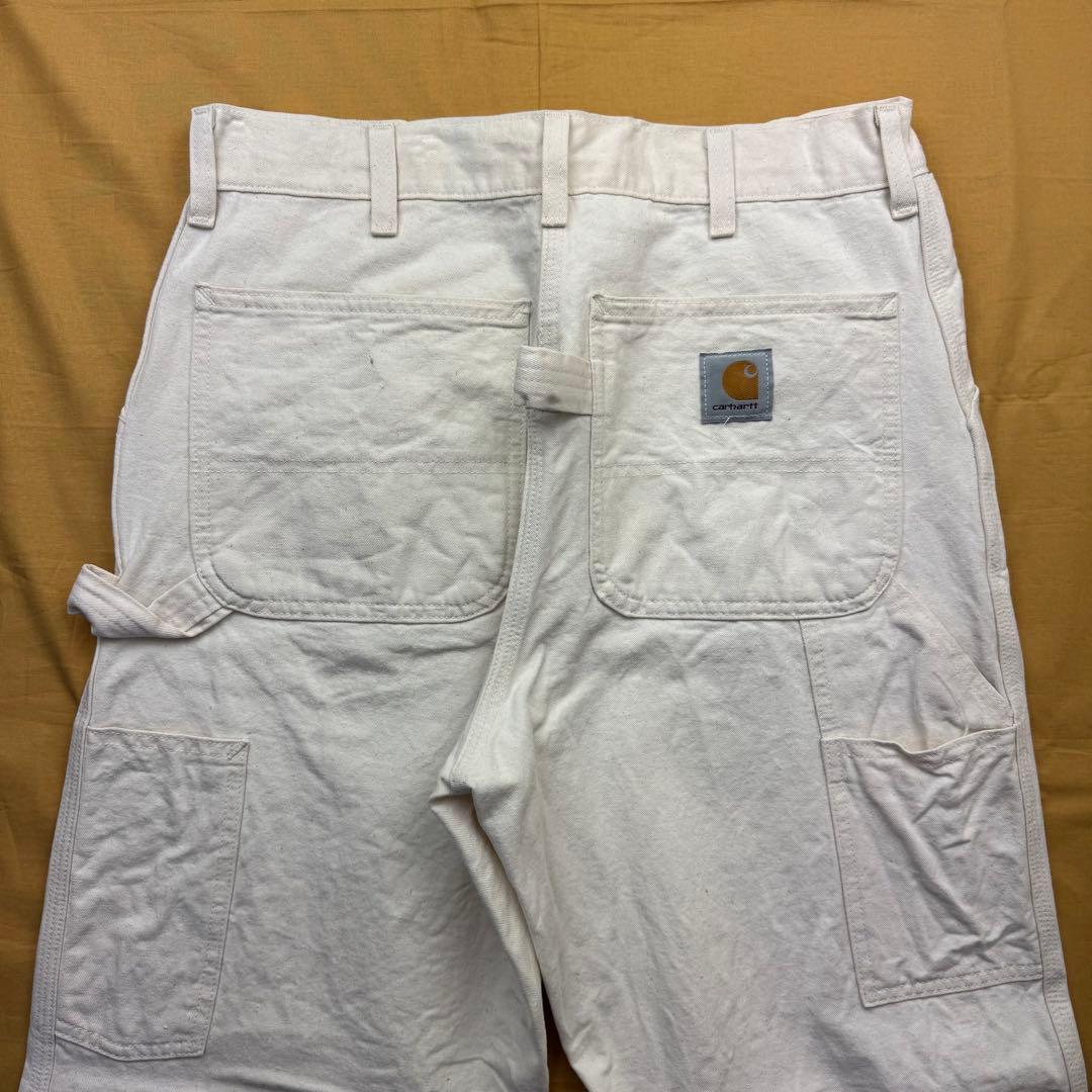 80s 90s carhartt USA製　ペインターパンツ　ホワイト　きなり