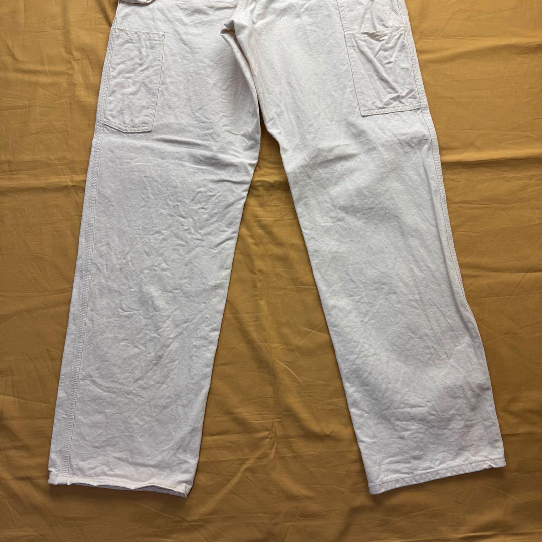 80s 90s carhartt USA製　ペインターパンツ　ホワイト　きなり