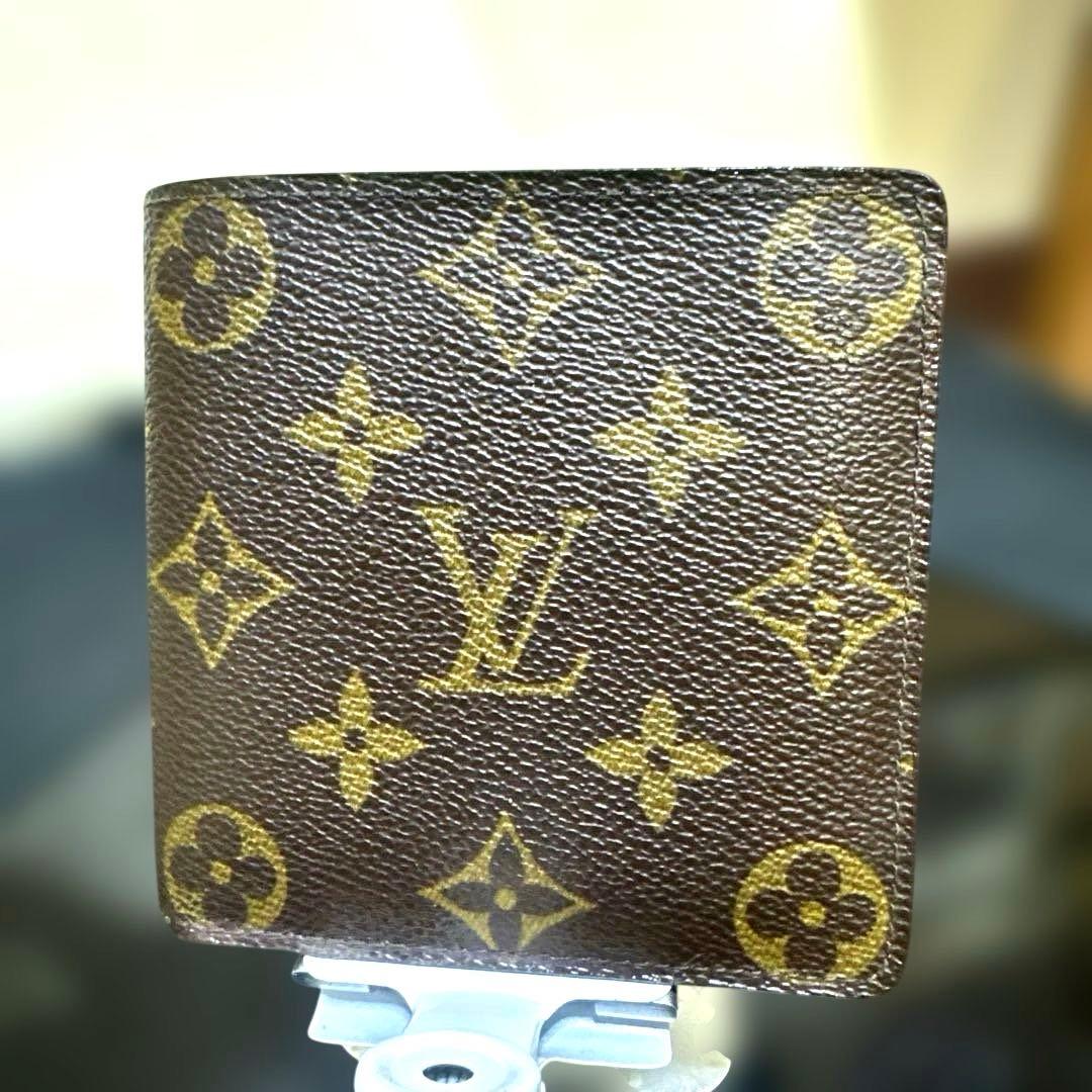 ⑩☆優良品☆モノグラム♪マルコ☆2つ折り財布★ポケットあり