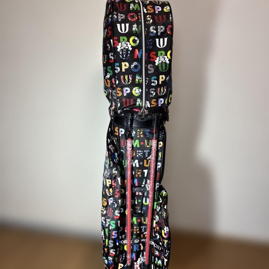 MUスポーツカラフルロゴプリント総柄スタンドキャディバック