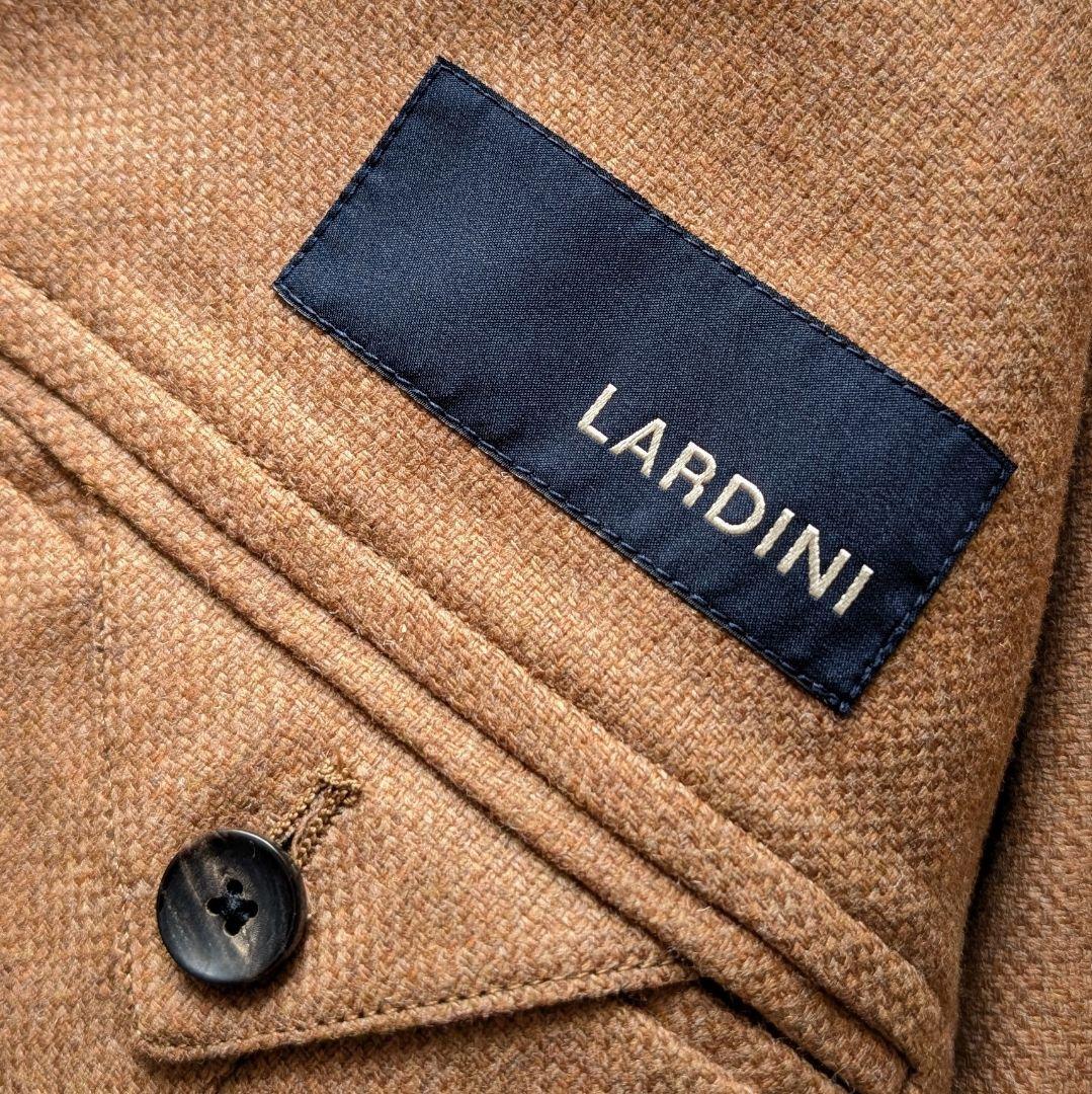 【近年モデル】LARDINI キャメル ジャケット バスケット織 48 ブラウン