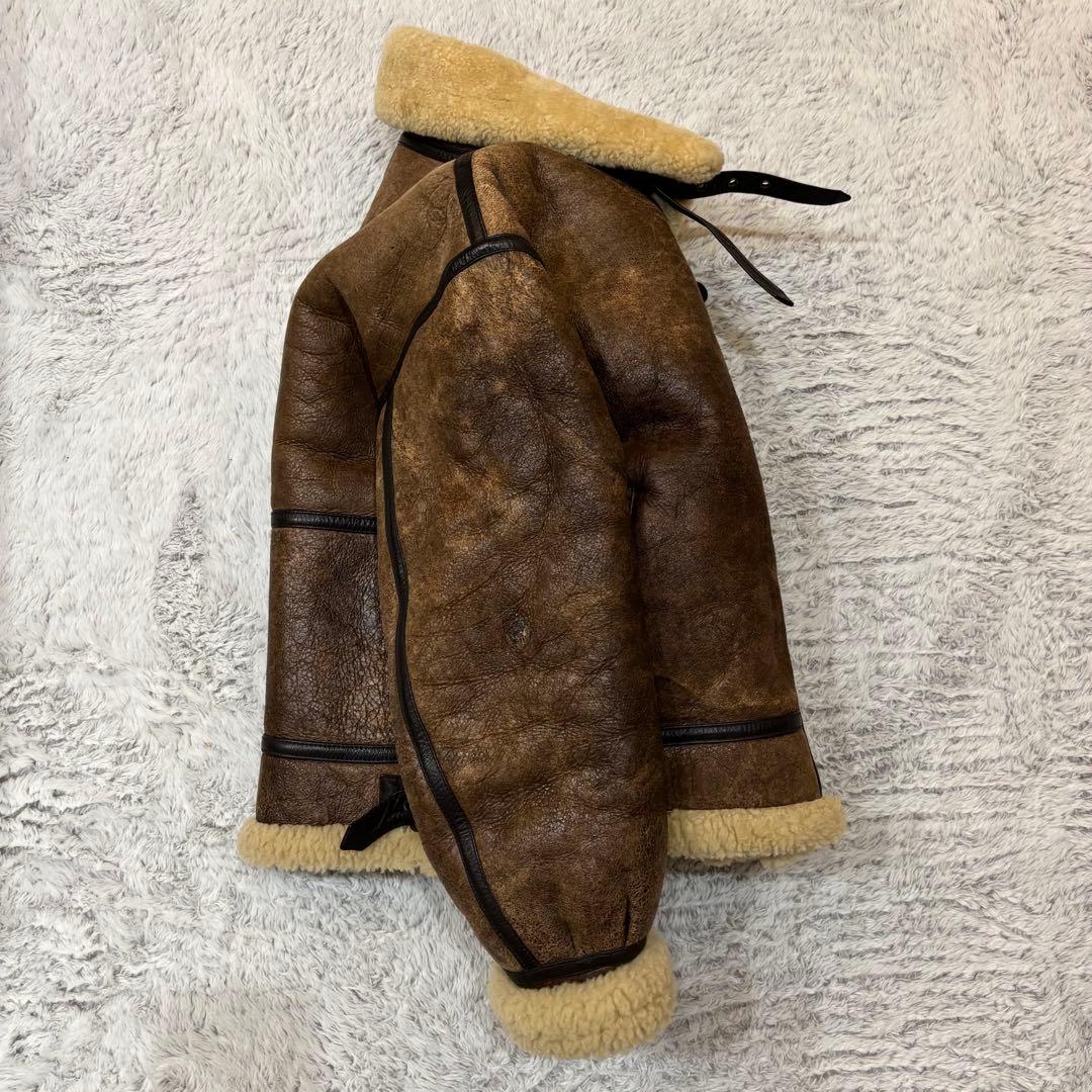 POTTAR ポッター　B-3 フライトジャケット　ムートン　短丈　肉厚　極暖