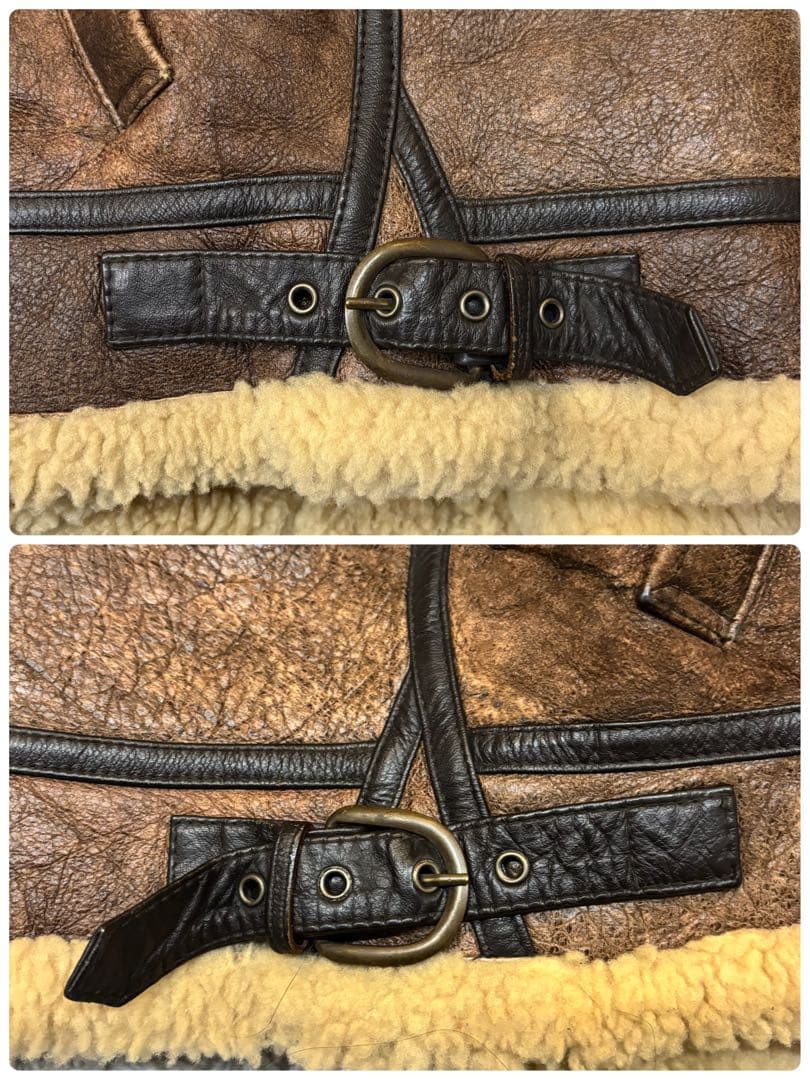 POTTAR ポッター　B-3 フライトジャケット　ムートン　短丈　肉厚　極暖