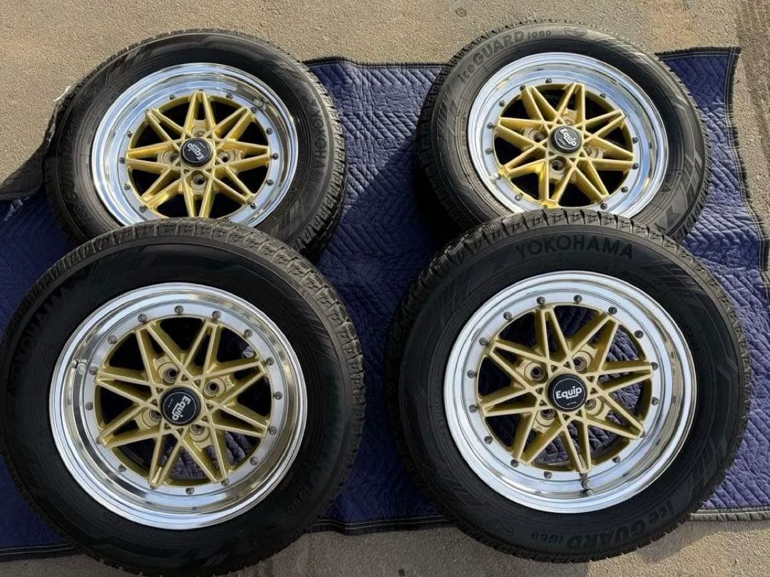 美品！WORK Equipe 15inch 5.5j +35 4穴 ホイールのみ