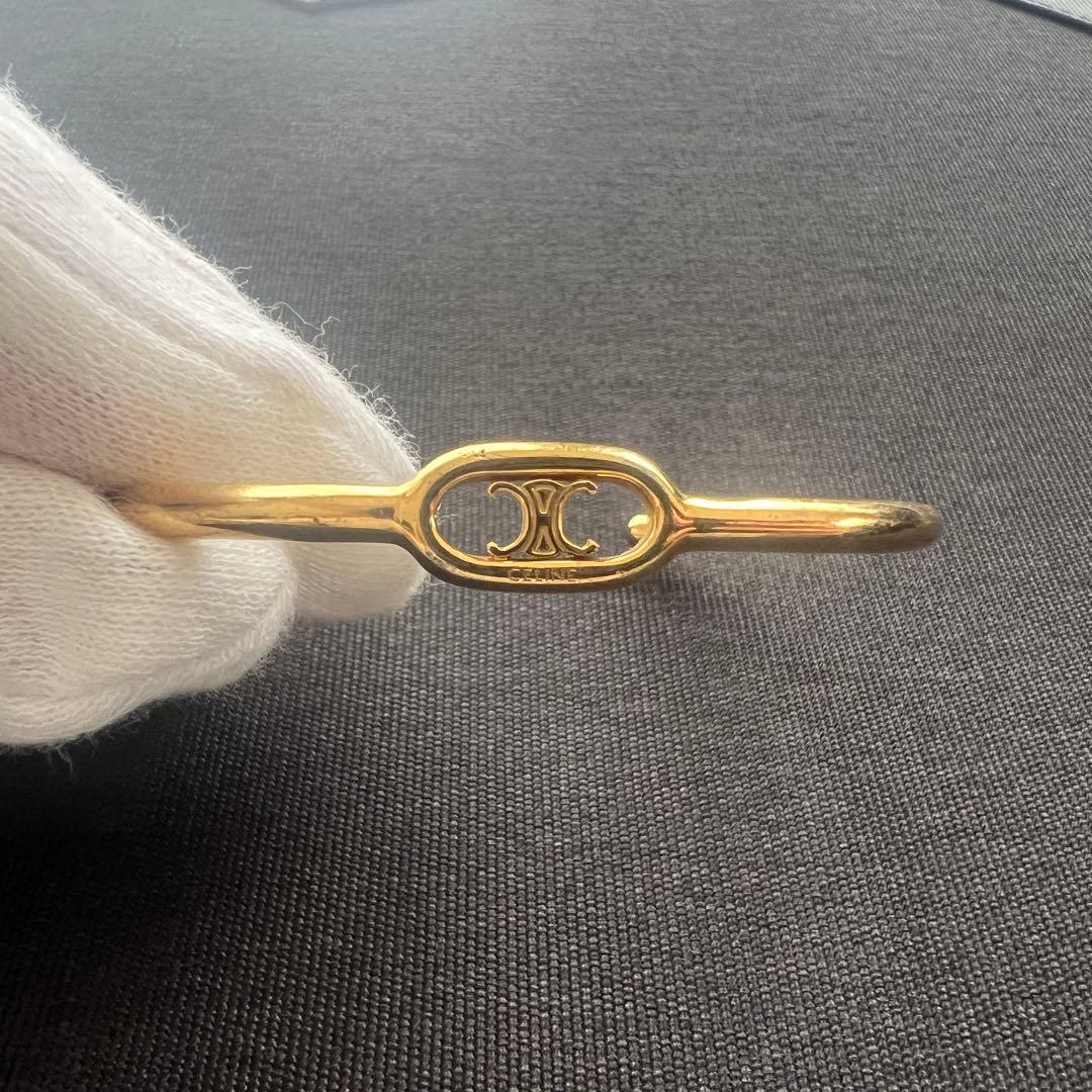 美品✨セリーヌ バングル マイヨン トリオンフ シンカフ ゴールド ブレスレット