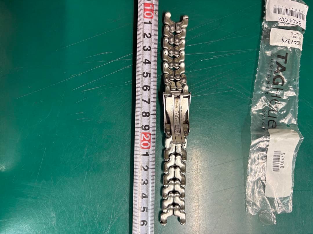 TAG HEUER ステンレススチール 金属ベルト