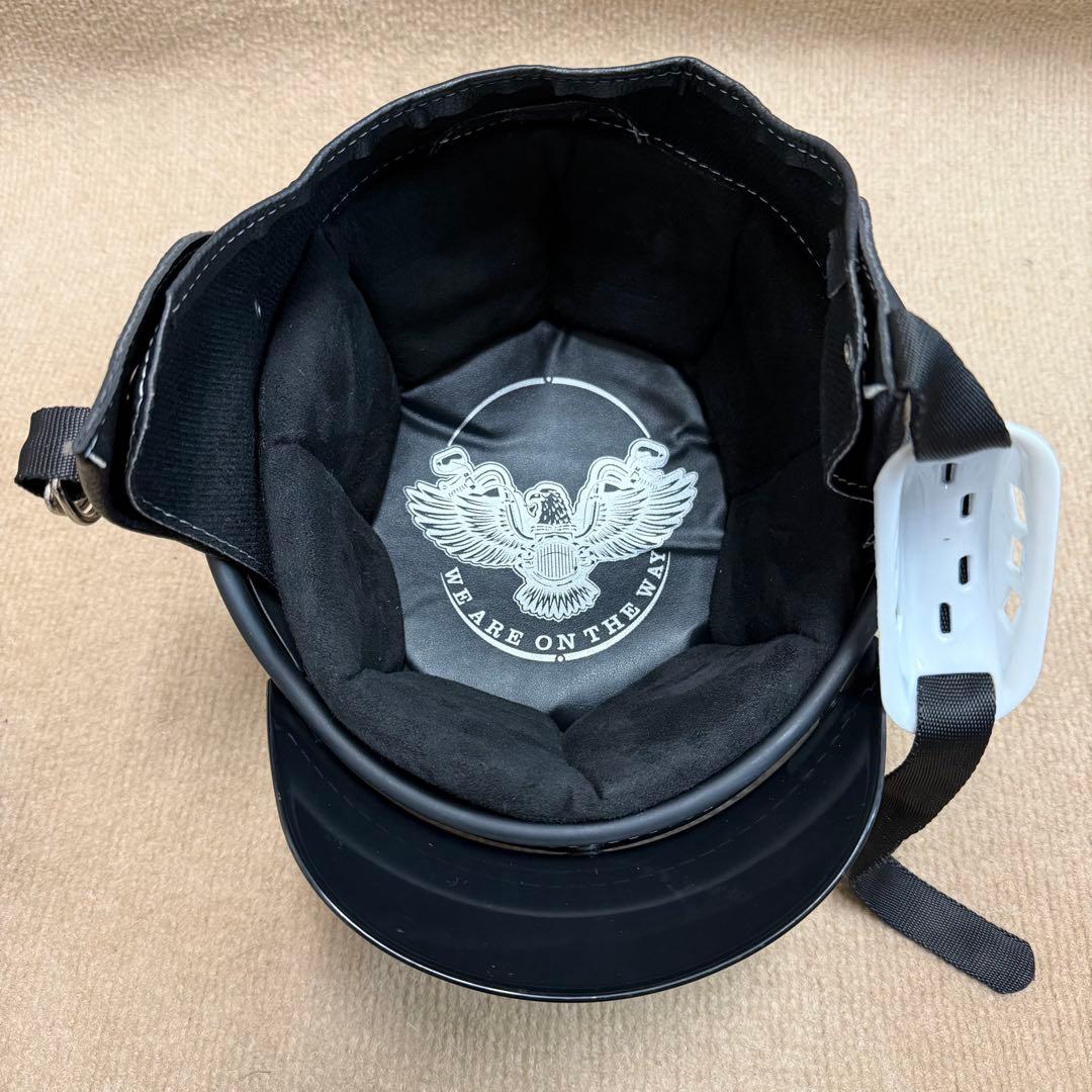 ショーティー ポリヘル ポリスヘルメット 半ヘル フレイムス エイジング加工