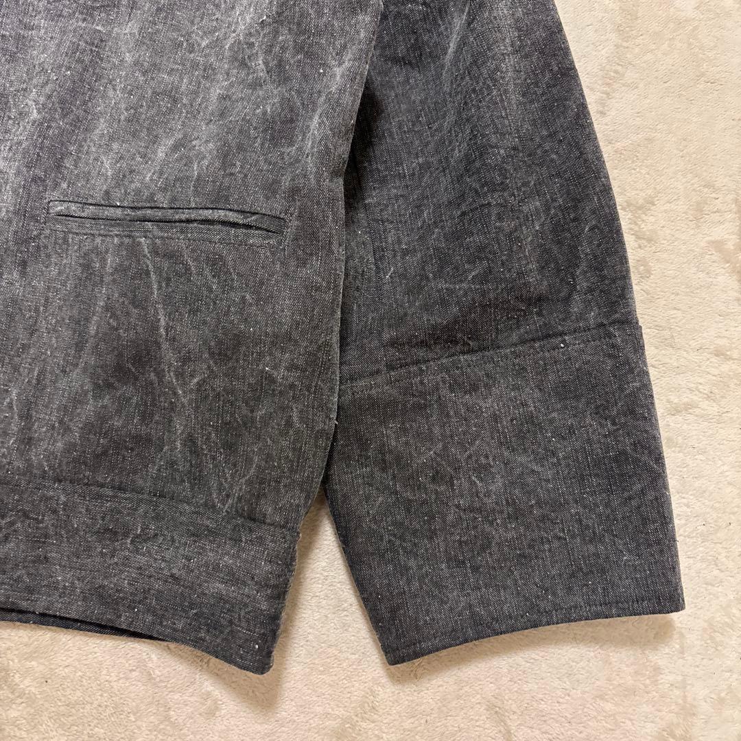 美品⭐️SNIDEL 24ss エンブロイダリーブルゾン　インディゴ　グレー　花