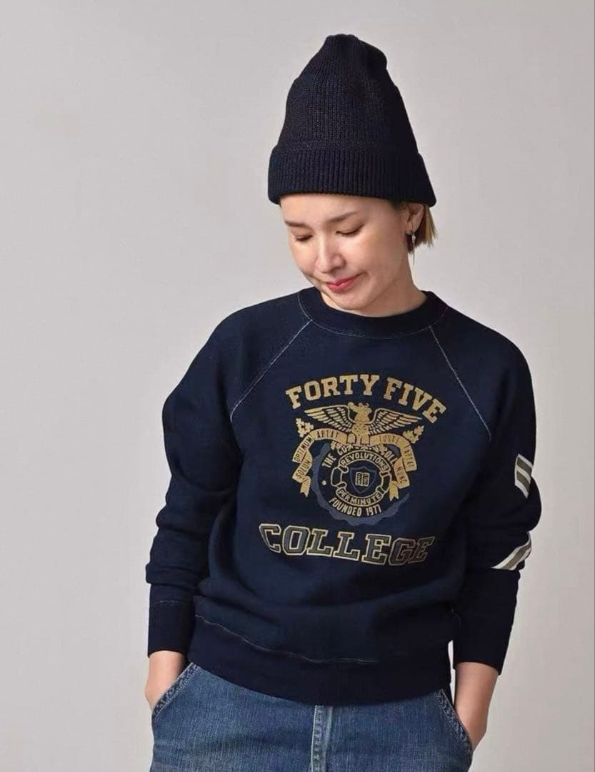 45r 裏毛の908オーシャンスウェット （インディゴ）