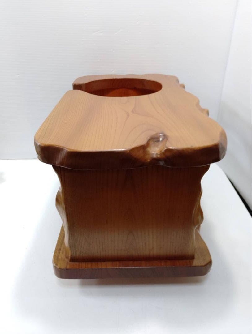 G2121【美品】天然木 火鉢台 / 和風ローテーブル / 飾り台