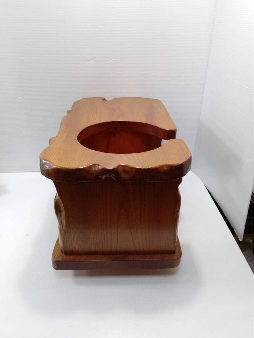 G2121【美品】天然木 火鉢台 / 和風ローテーブル / 飾り台