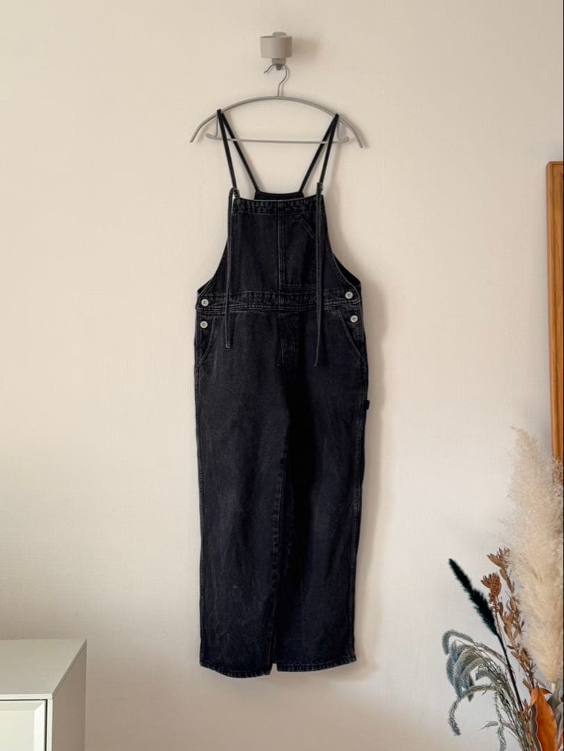 GALLARDAGALANTE ガリャルダガランテ ブラックオーバーオール