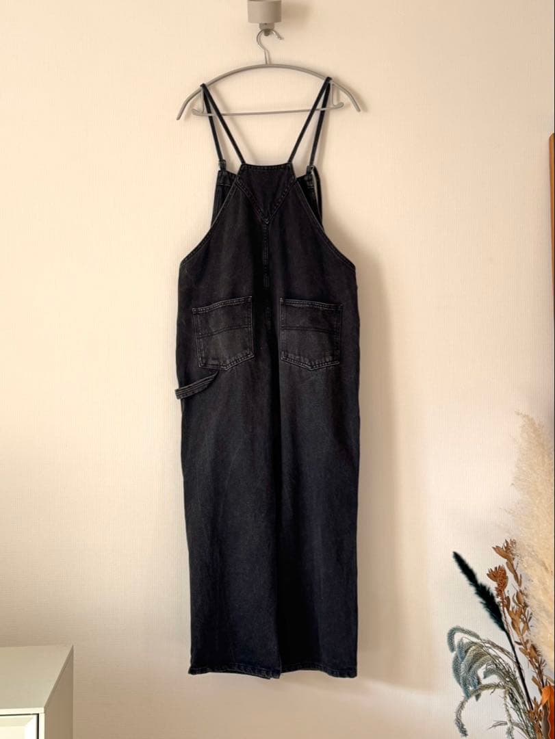 GALLARDAGALANTE ガリャルダガランテ ブラックオーバーオール