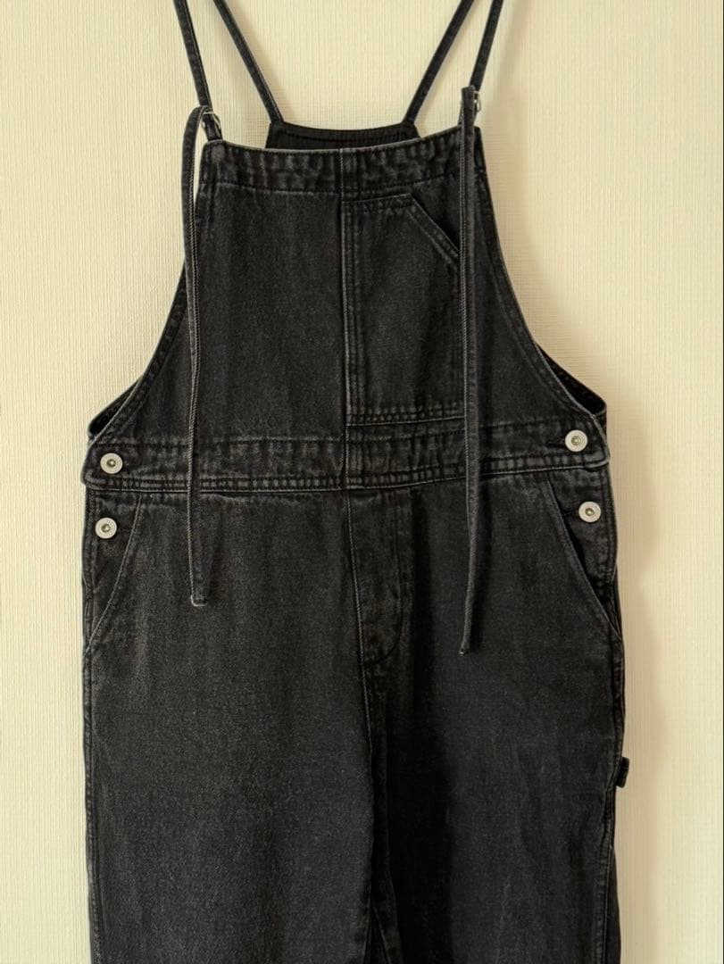 GALLARDAGALANTE ガリャルダガランテ ブラックオーバーオール