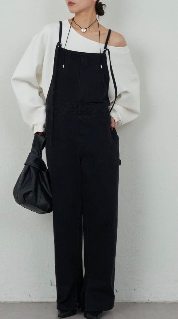 GALLARDAGALANTE ガリャルダガランテ ブラックオーバーオール