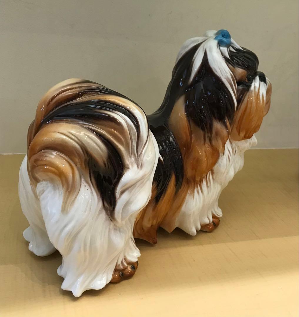 イタリア製　シーズーの置物