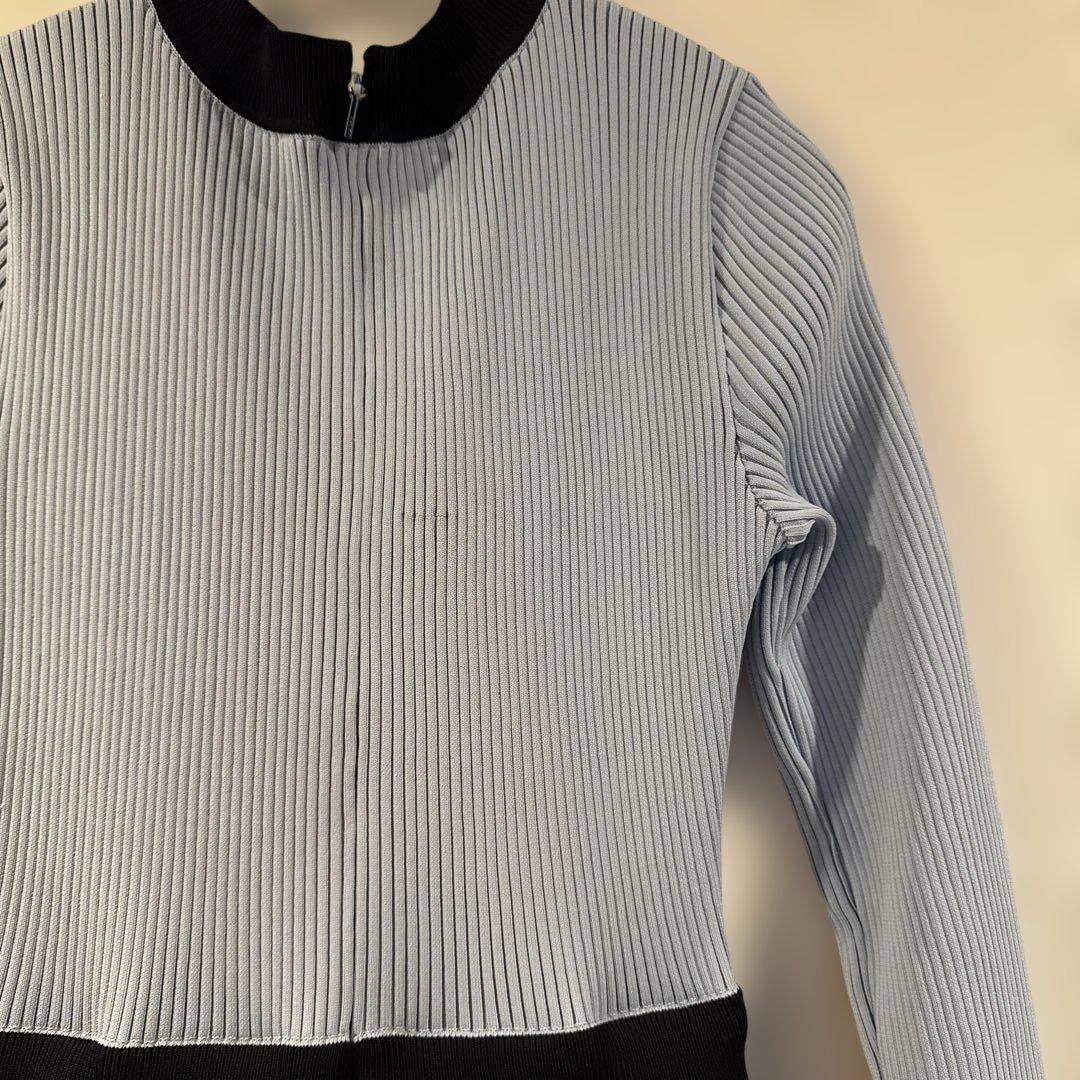 明日で削除します　EPOCA ライトブルーとブラックのワンピース 40