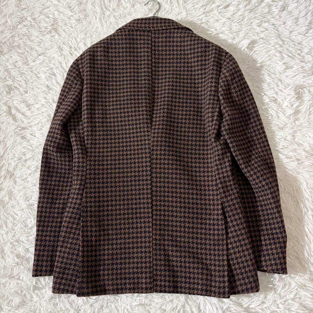 美品 リングジャケット ニューバルーン生地 アンコン　ハウンドトゥース 段返り