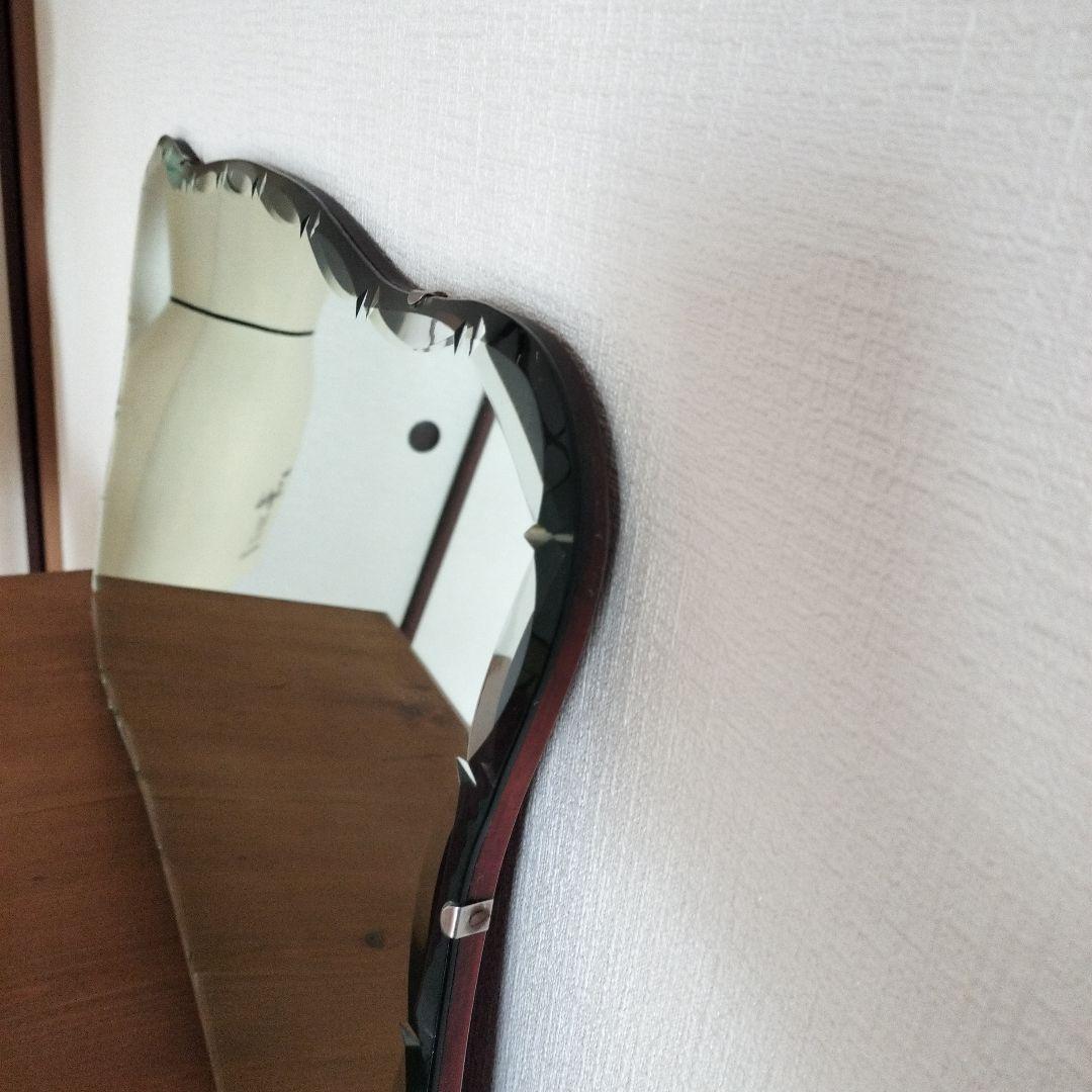 イギリスアンティーク　カッティングミラー　英国アンティーク