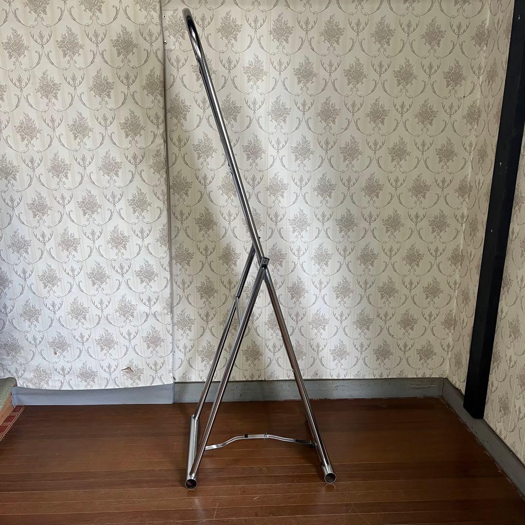 【アンティーク】アイアンフレーム スタンドミラー 全身鏡 メタル 個性派 男前