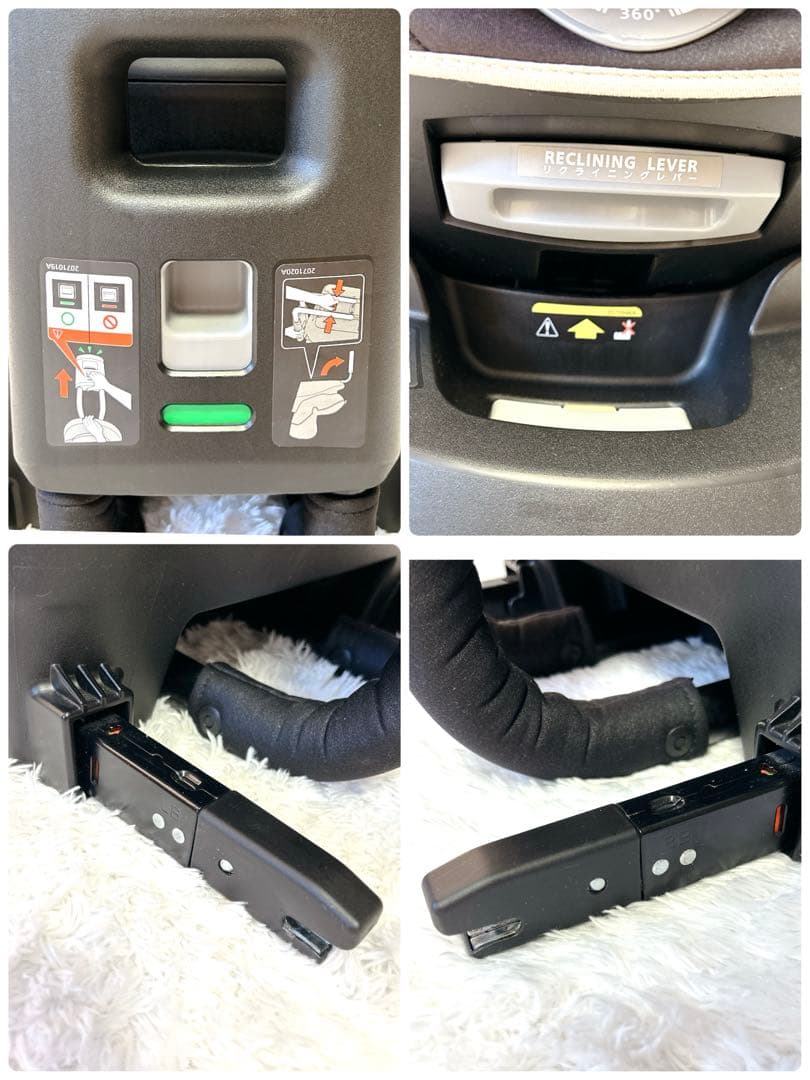 エールベベ クルット4i グランス チャイルドシート回転式 ISOFIXブラウン