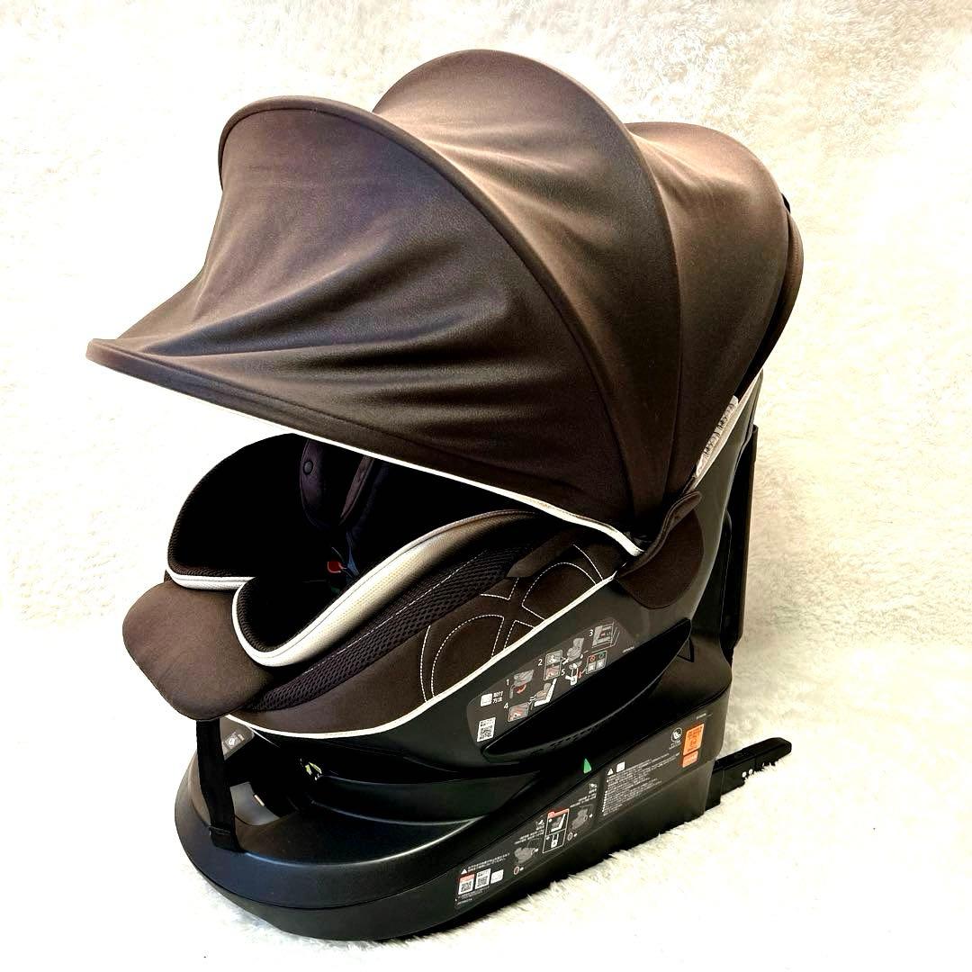 エールベベ クルット4i グランス チャイルドシート回転式 ISOFIXブラウン