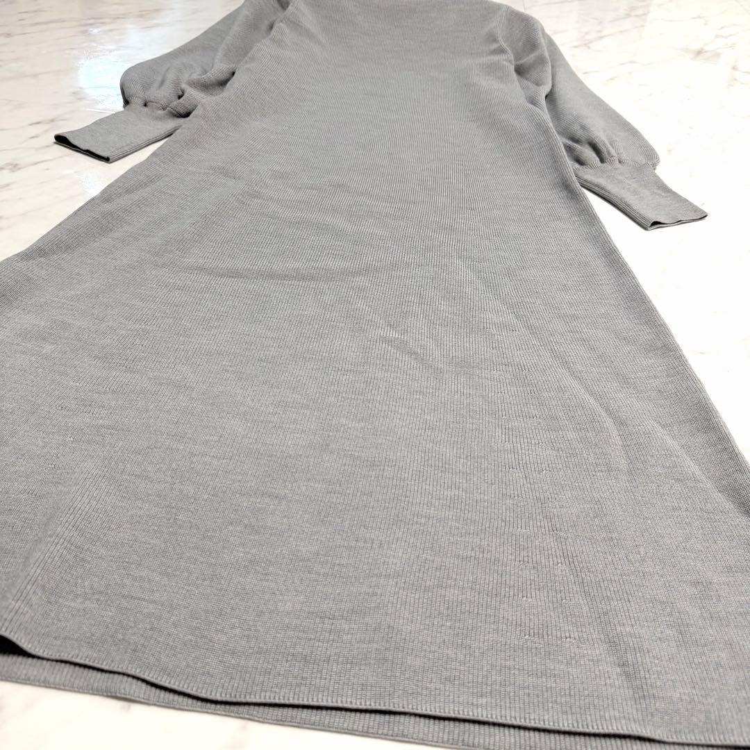 【未使用級✨️】アナイ メリノウール アンサンブル ニット ワンピース グレー M