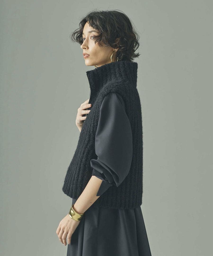 Curensology ブークレジップニットベスト