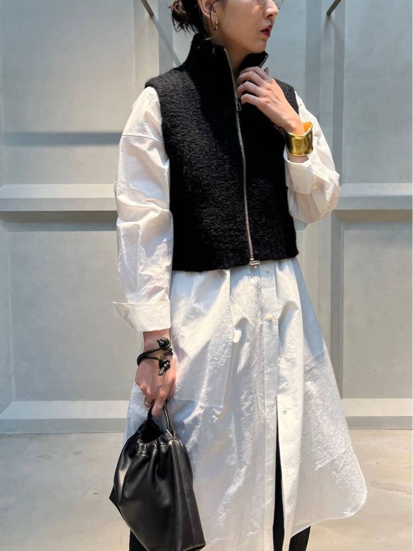 Curensology ブークレジップニットベスト