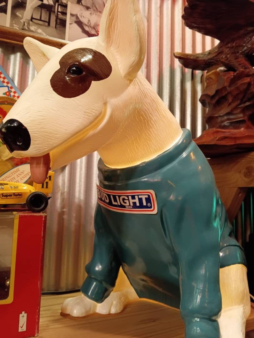 バドワイザー スパッズマッケンジー ランプ ブルテリア バドライト　犬